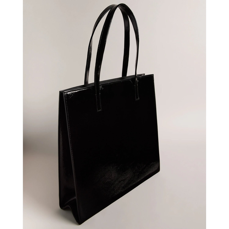 Ted baker - crinkon, crinkle large icon bag, black-null