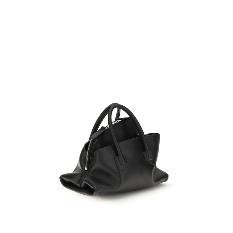 Black calf leather bos taurus handbag-null