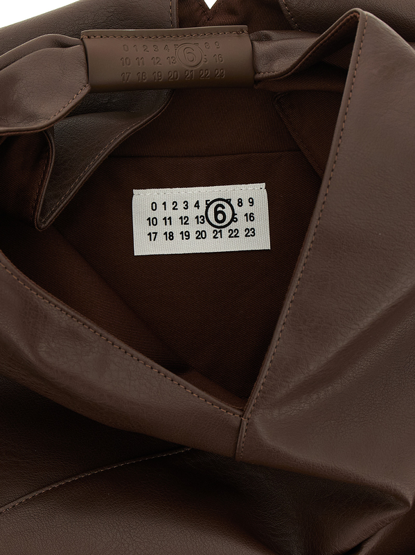 Brown polyethylene handbag-null