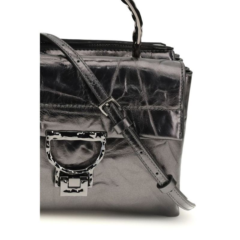Black calf leather bos taurus handbag-null
