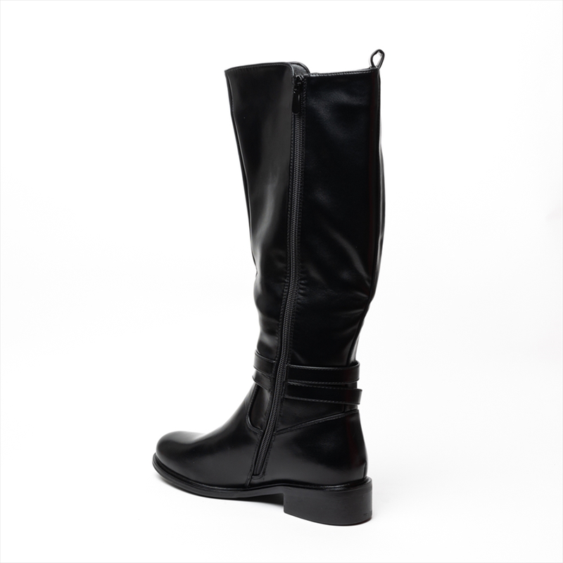 Miss belgini riding boots with subtle heel-null