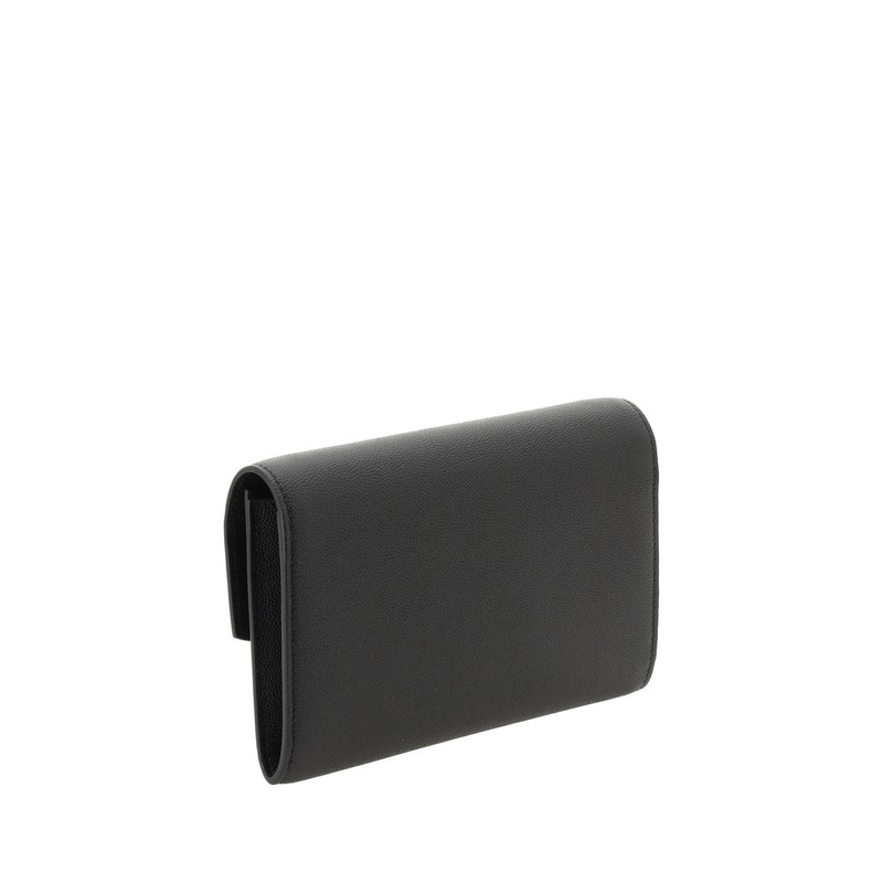 Black calf leather bos taurus clutch bag-null