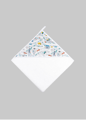 Elephant baby towel/cloak 75 × 75 cm, , medium