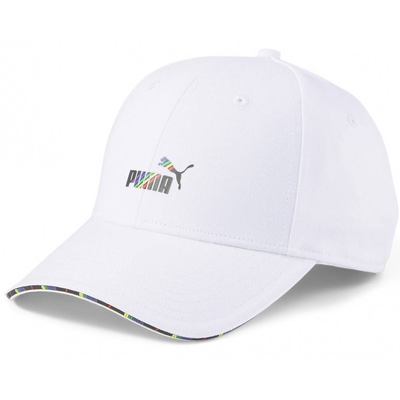 Visor pride cap, White, medium
