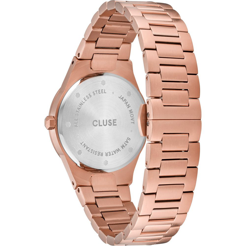 Multicolor stainless steel dress watch-null