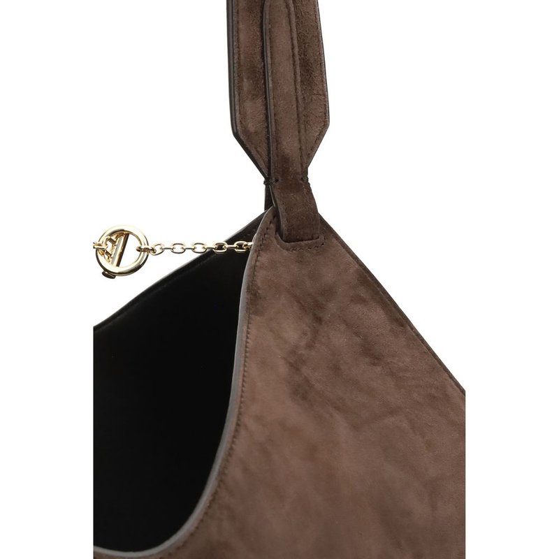 Brown calf leather bos taurus shoulder bag-null