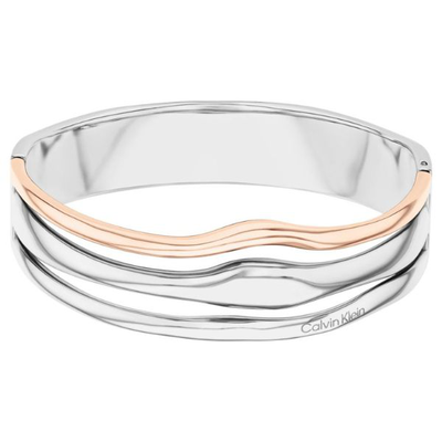 Calvin Klein t/t wavy sculptural bangle bracelet