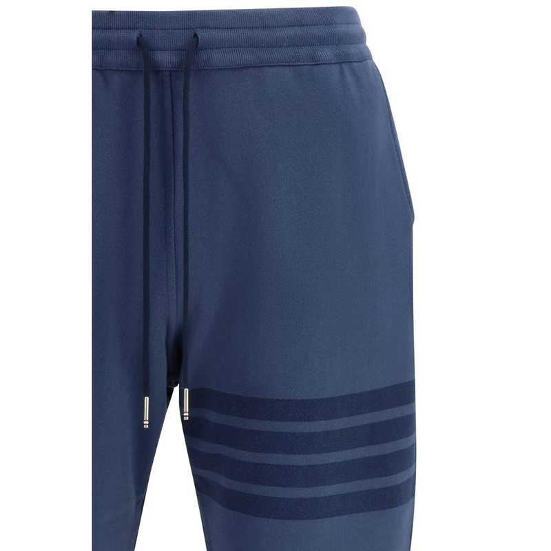 Blue cotton casual pants-null