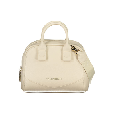 Beige polyurethane women bag, Beige, medium