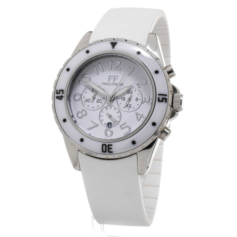 White synthetic sport watch-null
