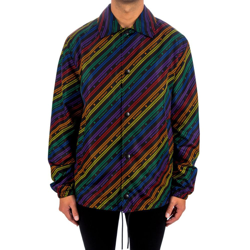 Black polyamide shell jacket-null
