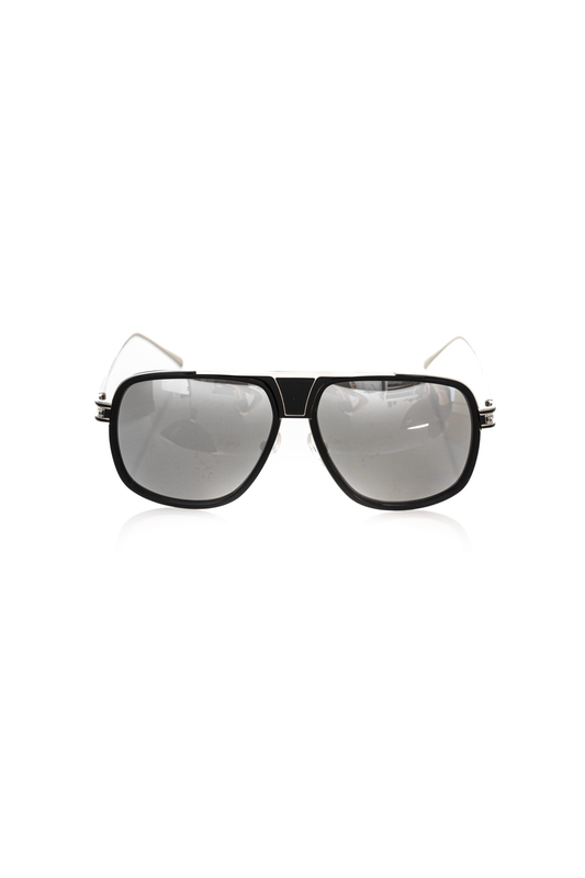Black metallic fiber men sunglass-null