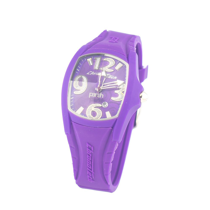 Purple rubber sport watch-null