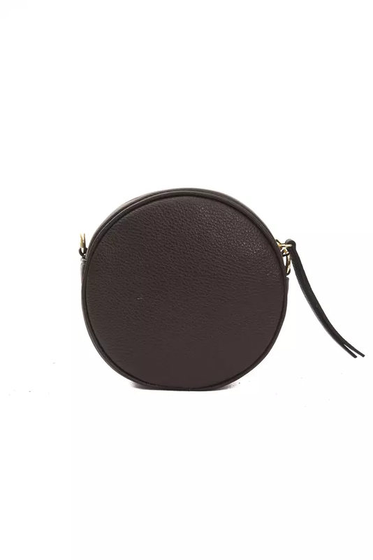 Brown leather women crossbody bag-null