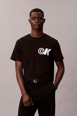 Ck sport logo graphic tee - Calvin Klein, White, medium