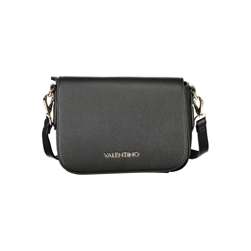 Black polyurethane women's bag-null