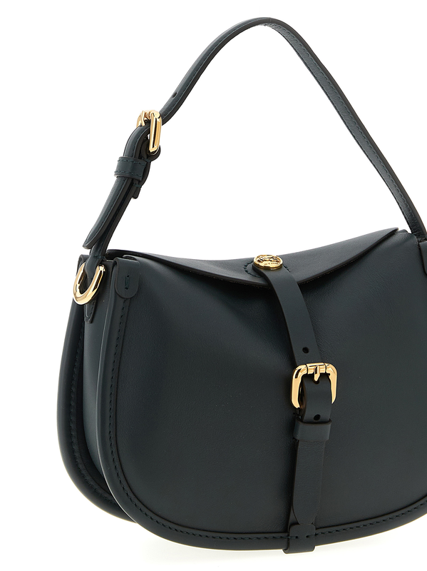 Bicolor calfskin crossbody bag-null