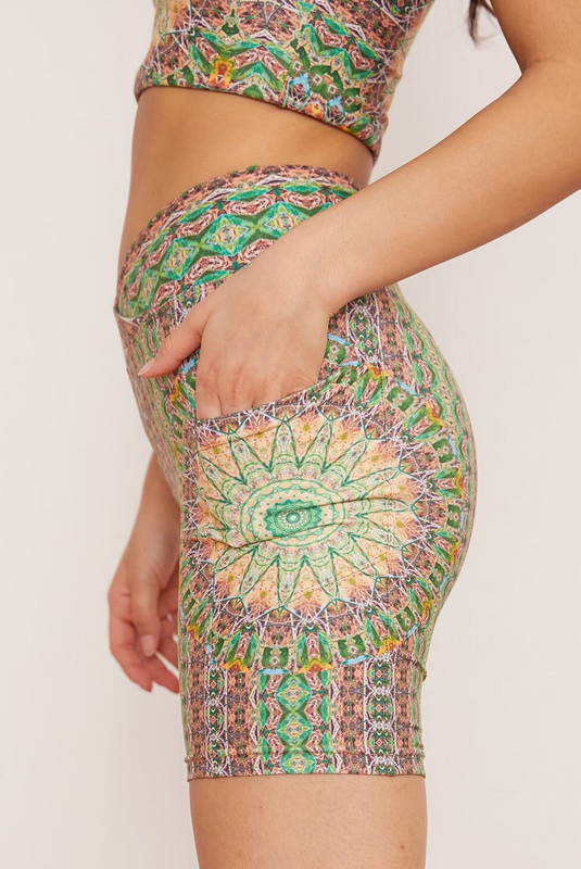 Wolven midi bike short in fauna-null