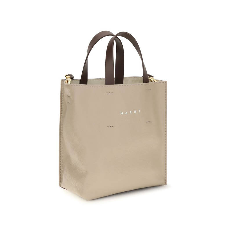 Beige calf leather bos taurus handbag-null