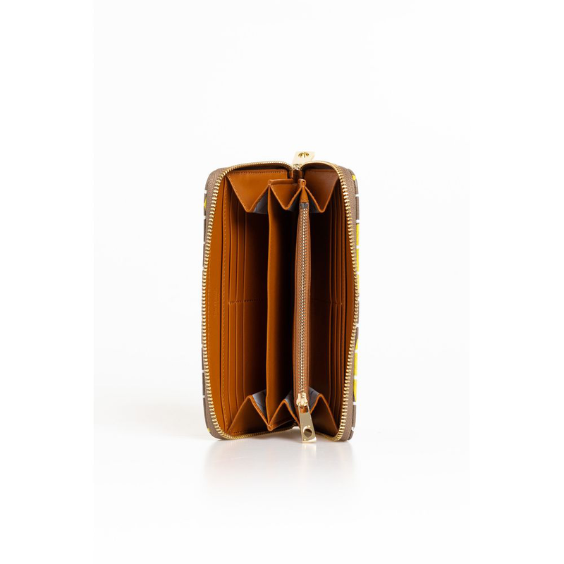 Beige leather women wallet-null