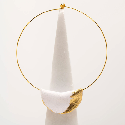 Fortune necklace, White Gold, medium