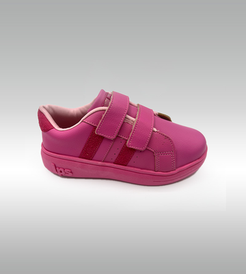 Worldcolors girl's sneakers velcro w701029, Fuchsia, medium