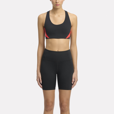 Reebok women's lux racer bra - cb, Black/red, medium