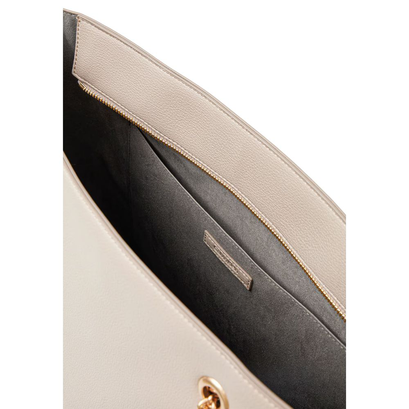 Beige polyethylene handbag-null