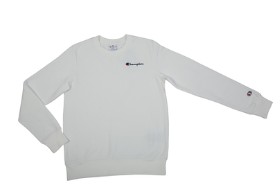 Champion women crewneck sweatshirt (117042)-white, White, medium