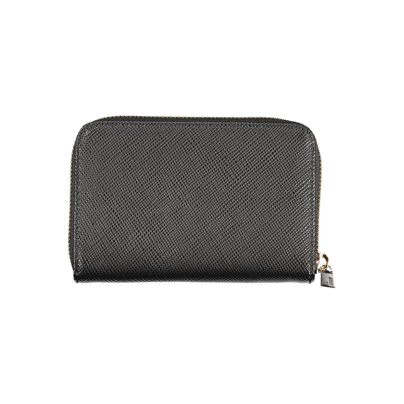 Nero poliuretano women wallet-null