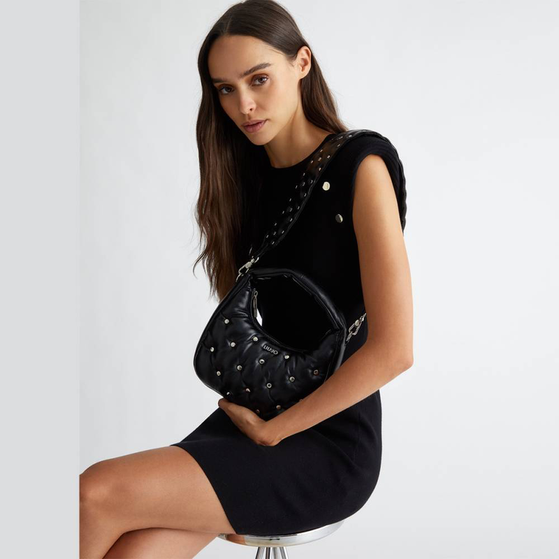 Liu Jo studded glossy handbag-null