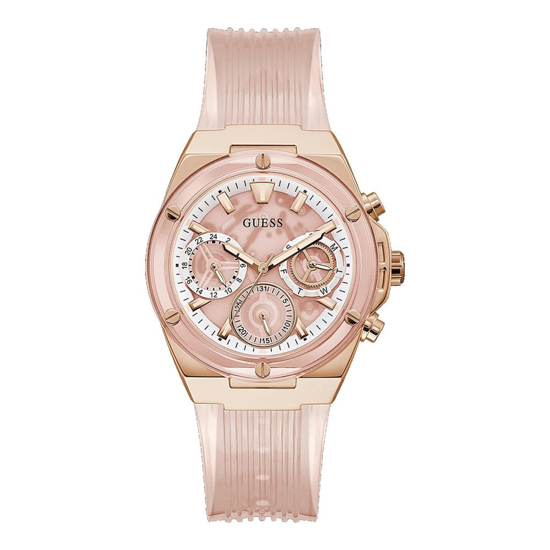 Multicolor rubber dress watch-null