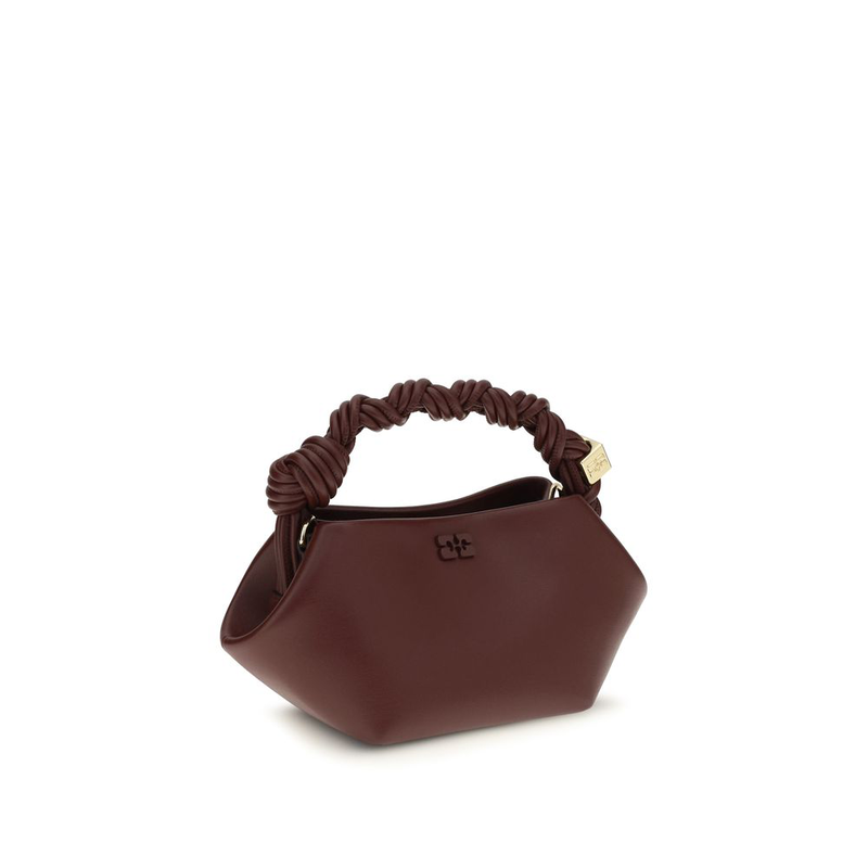 Bordeaux recycled leather handbag-null