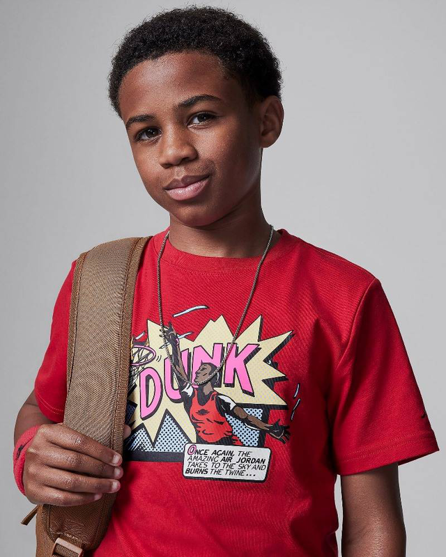 Boys Air comics dunk short sleeve-null