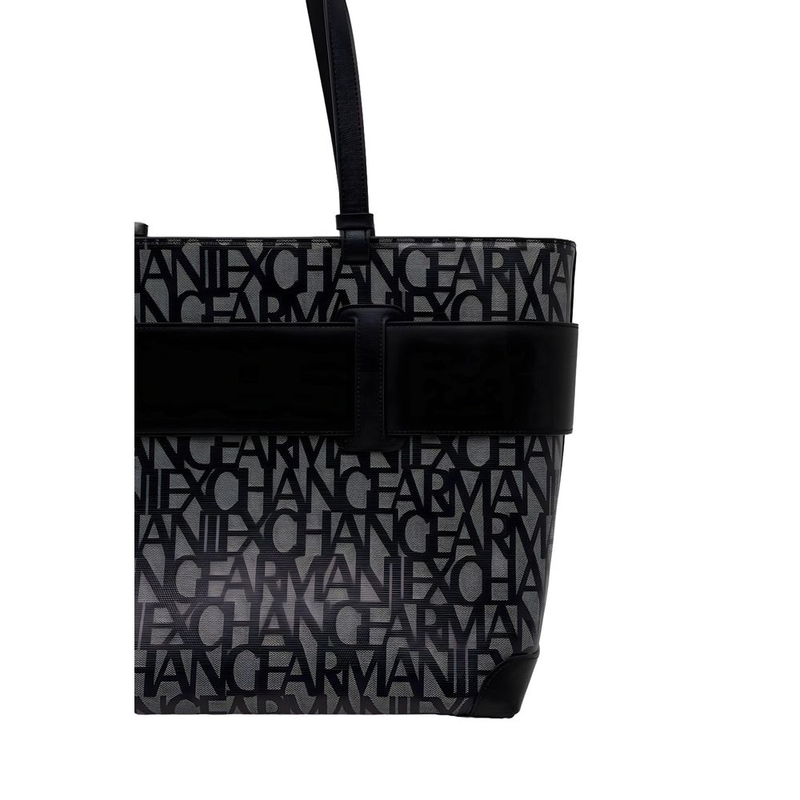 Black polyethylene handbag-null