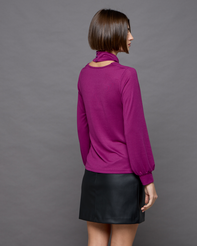 Blouse knitted chocker-null