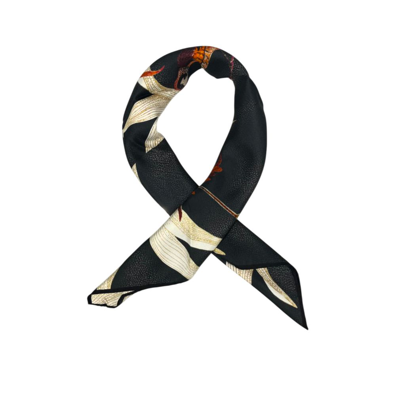 Beige silk women scarf-null