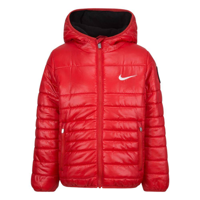 Nike little kids mid weight fill jacket, University Red, medium