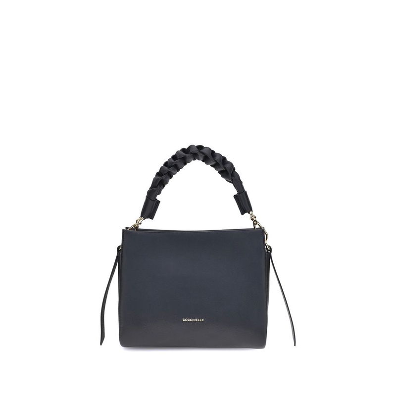 Black calf leather bos taurus shoulder bag-null