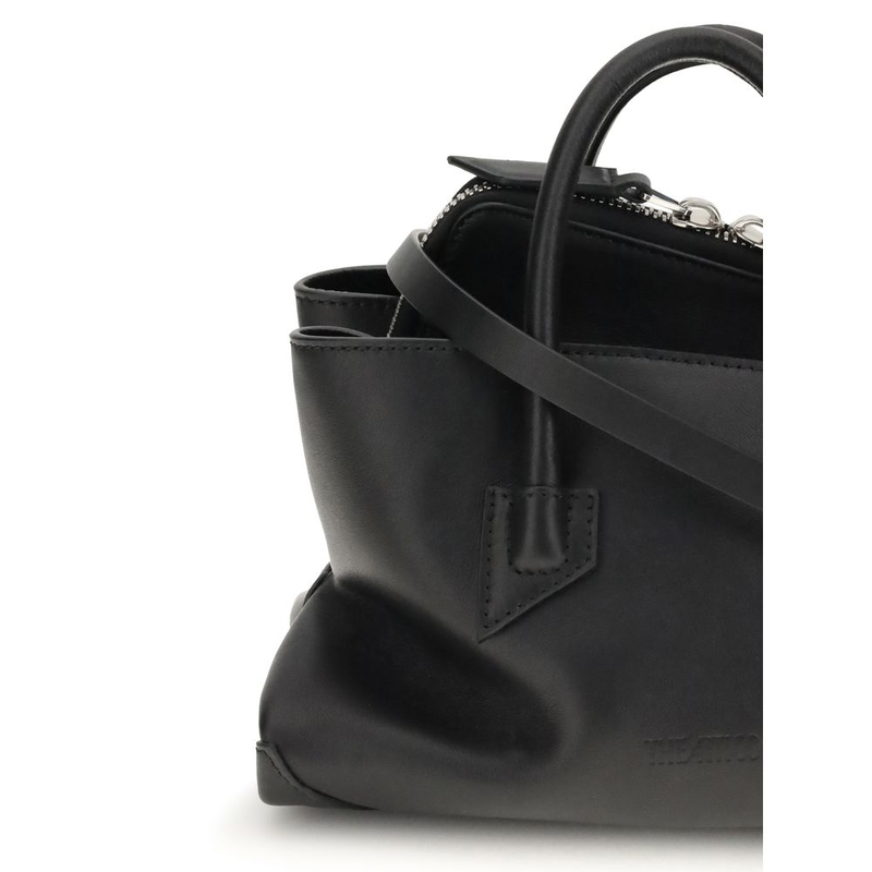 Black calf leather bos taurus handbag-null