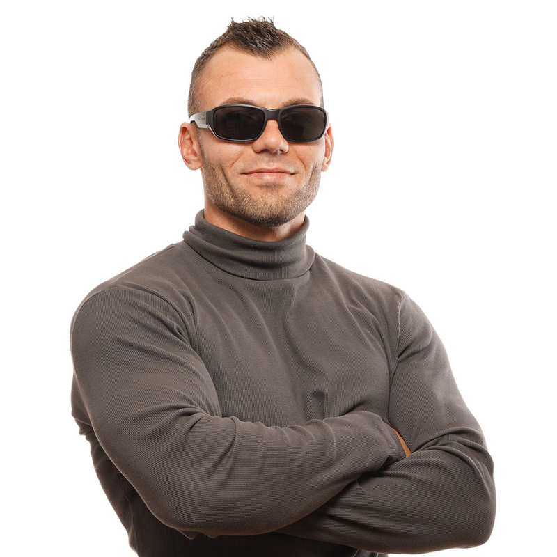 Black plastic sunglasses-null