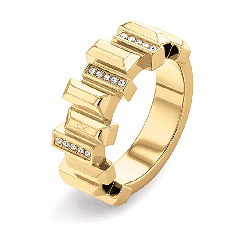 Calvin Klein polished yg ring-null
