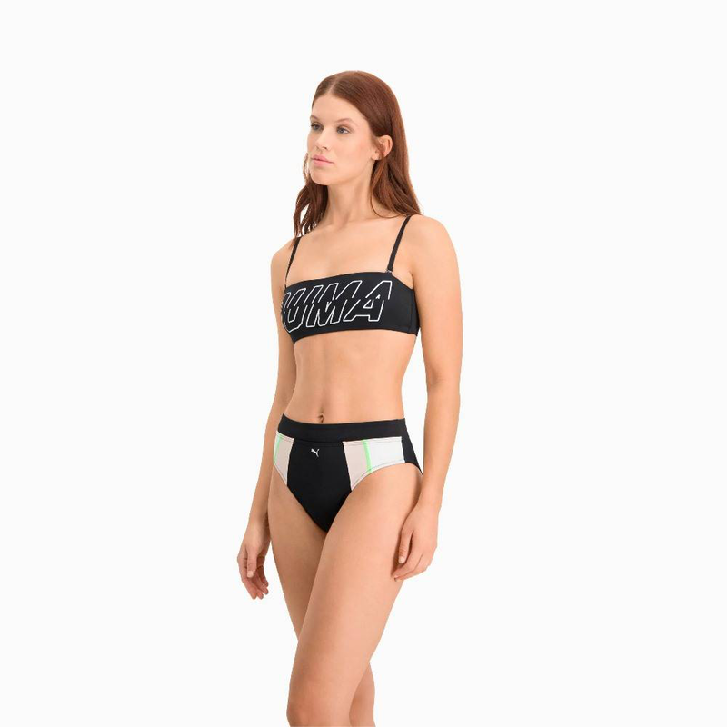Puma womens swim high waist brief image number null