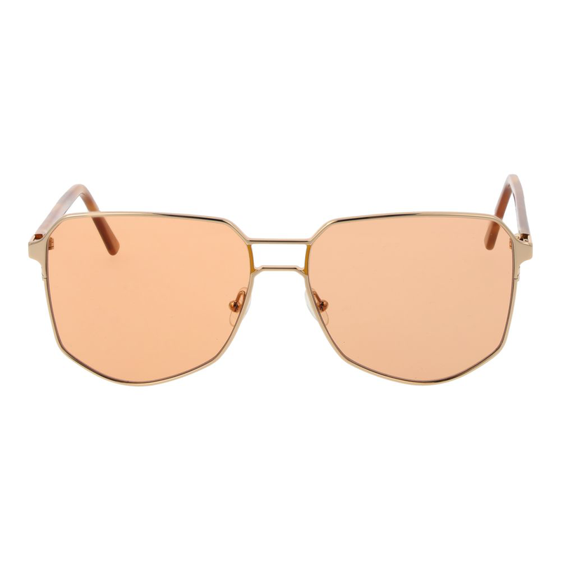 Gold metal sunglasses-null