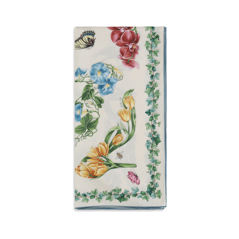 Multicolor silk scarf-null