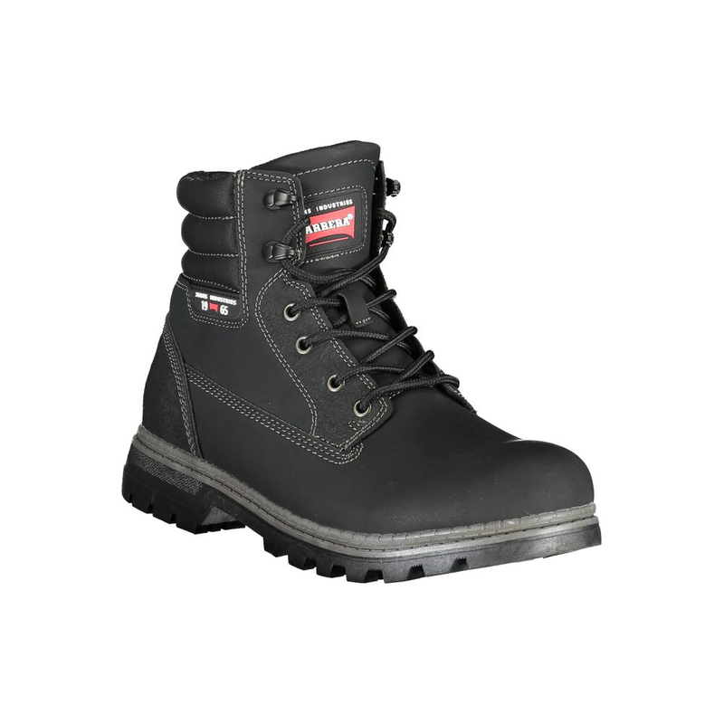 Black polyester men boot-null