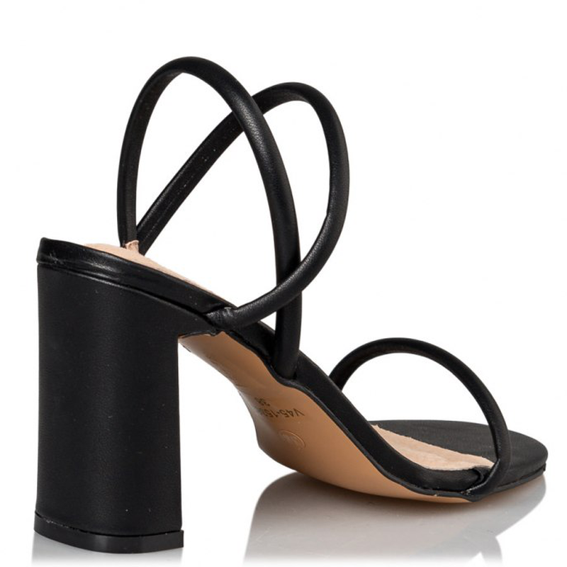 Miss nv block heel sandals - black-null