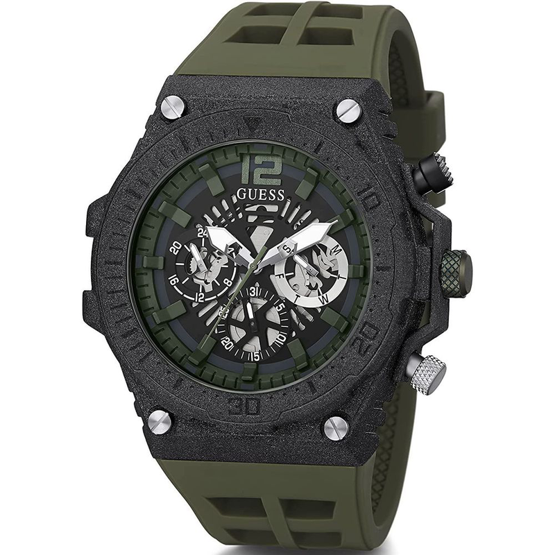 Bicolor synthetic sport watch-null