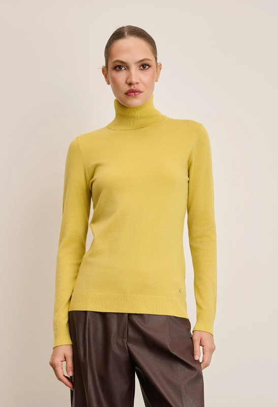 Turtleneck top by desiree - mustard yellow , one size-null