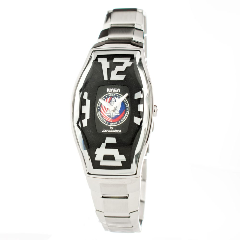 Silver stainless steel dress watch-null